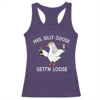 Mrs. Silly Goose Bride Racerback Tank Top Funny Goose Lovers - Wonder Print Shop