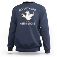 Mrs. Silly Goose Bride Sweatshirt Funny Goose Lovers - Wonder Print Shop