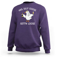 Mrs. Silly Goose Bride Sweatshirt Funny Goose Lovers - Wonder Print Shop
