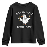 Mrs. Silly Goose Bride Youth Sweatshirt Funny Goose Lovers - Wonder Print Shop