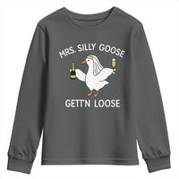 Mrs. Silly Goose Bride Youth Sweatshirt Funny Goose Lovers - Wonder Print Shop
