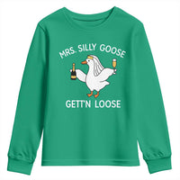 Mrs. Silly Goose Bride Youth Sweatshirt Funny Goose Lovers - Wonder Print Shop