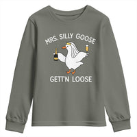 Mrs. Silly Goose Bride Youth Sweatshirt Funny Goose Lovers - Wonder Print Shop