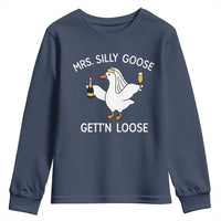 Mrs. Silly Goose Bride Youth Sweatshirt Funny Goose Lovers - Wonder Print Shop