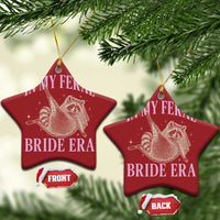 In My Feral Bride Era Christmas Ornament Funny Raccoon - Wonder Print Shop