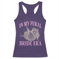 In My Feral Bride Era Racerback Tank Top Funny Raccoon - Wonder Print Shop