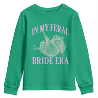 In My Feral Bride Era Youth Sweatshirt Funny Raccoon - Wonder Print Shop
