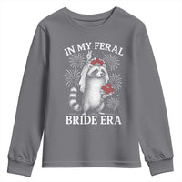 In My Feral Bride Era Youth Sweatshirt Funny Raccoon Lovers - Wonder Print Shop