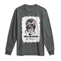 Dominican American Woman Long Sleeve Shirt Yes Im Both Of Them