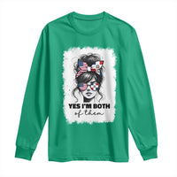 Dominican American Woman Long Sleeve Shirt Yes Im Both Of Them