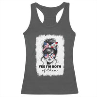 Dominican American Woman Racerback Tank Top Yes Im Both Of Them