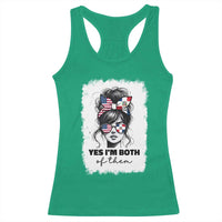 Dominican American Woman Racerback Tank Top Yes Im Both Of Them