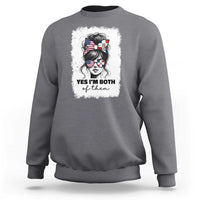 Dominican American Woman Sweatshirt Yes Im Both Of Them