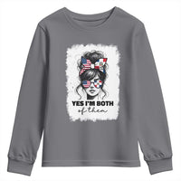 Dominican American Woman Youth Sweatshirt Yes Im Both Of Them