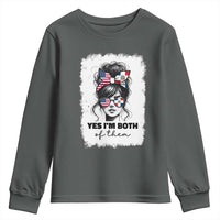 Dominican American Woman Youth Sweatshirt Yes Im Both Of Them