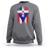 Dominican Puerto Rican Flag Sweatshirt Mixed Heritage Pride