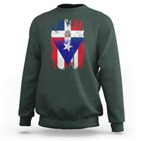 Dominican Puerto Rican Flag Sweatshirt Mixed Heritage Pride