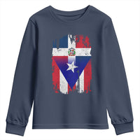 Dominican Puerto Rican Flag Youth Sweatshirt Mixed Heritage Pride