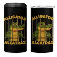 Alligator Alcatraz Florida Everglades 4 in 1 Can Cooler Tumbler Funny Political Satire Meme - Wonder Print Shop