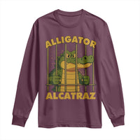Alligator Alcatraz Florida Everglades Long Sleeve Shirt Funny Political Satire Meme - Wonder Print Shop