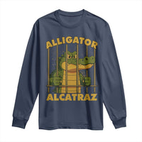 Alligator Alcatraz Florida Everglades Long Sleeve Shirt Funny Political Satire Meme - Wonder Print Shop
