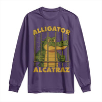 Alligator Alcatraz Florida Everglades Long Sleeve Shirt Funny Political Satire Meme - Wonder Print Shop