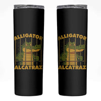 Alligator Alcatraz Florida Everglades Skinny Tumbler Funny Political Satire Meme - Wonder Print Shop