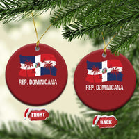 Dominican Republic Flag Christmas Ornament Island Pride Caribbean Heritage - Wonder Print Shop