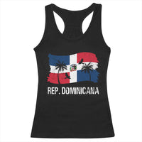 Dominican Republic Flag Racerback Tank Top Island Pride Caribbean Heritage - Wonder Print Shop