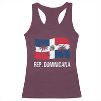 Dominican Republic Flag Racerback Tank Top Island Pride Caribbean Heritage - Wonder Print Shop