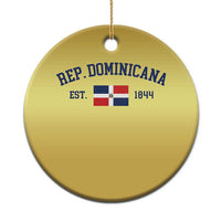 Dominican Republic Christmas Ornament Vintage Distressed Varsity Rep Dominicana Flag - Wonder Print Shop