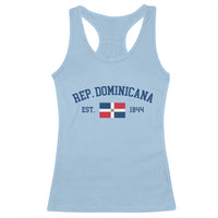Dominican Republic Racerback Tank Top Vintage Distressed Varsity Rep Dominicana Flag - Wonder Print Shop