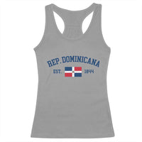 Dominican Republic Racerback Tank Top Vintage Distressed Varsity Rep Dominicana Flag - Wonder Print Shop