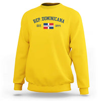 Dominican Republic Sweatshirt Vintage Distressed Varsity Rep Dominicana Flag - Wonder Print Shop