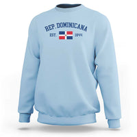 Dominican Republic Sweatshirt Vintage Distressed Varsity Rep Dominicana Flag - Wonder Print Shop