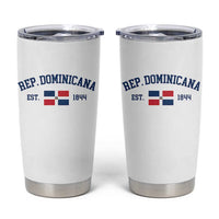 Dominican Republic Tumbler Cup Vintage Distressed Varsity Rep Dominicana Flag - Wonder Print Shop