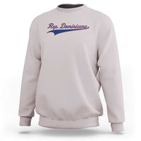 Dominican Republic Sweatshirt Rep Dominicana Vintage Flag Baseball Script - Wonder Print Shop