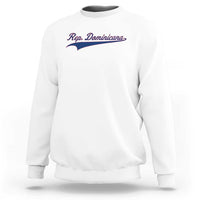 Dominican Republic Sweatshirt Rep Dominicana Vintage Flag Baseball Script - Wonder Print Shop