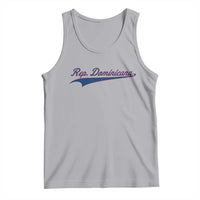 Dominican Republic Tank Top Rep Dominicana Vintage Flag Baseball Script - Wonder Print Shop