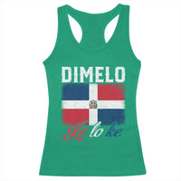 Dimelo Ke Lo Ke Dominican Republic Flag Racerback Tank Top - Wonder Print Shop