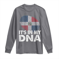 It's in My DNA Dominican Flag Long Sleeve Shirt - Wonder Print Shop