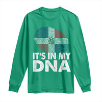 It's in My DNA Dominican Flag Long Sleeve Shirt - Wonder Print Shop