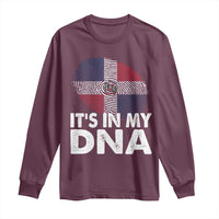It's in My DNA Dominican Flag Long Sleeve Shirt - Wonder Print Shop