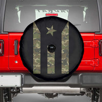 Camo Puerto Rico Flag Spare Tire Cover Hispanic Heritage Month Boricua Rican - Wonder Print Shop