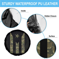 Camo Puerto Rico Flag Spare Tire Cover Hispanic Heritage Month Boricua Rican - Wonder Print Shop