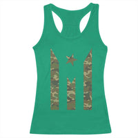 Camo Puerto Rico Flag Racerback Tank Top Hispanic Heritage Month Boricua Rican - Wonder Print Shop