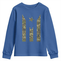 Camo Puerto Rico Flag Youth Sweatshirt Hispanic Heritage Month Boricua Rican - Wonder Print Shop