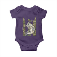 Fishing Puerto Rico Flag Baby Onesie Bass Fish Fisherman Camo Camouflage US Flag - Wonder Print Shop