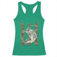 Fishing Puerto Rico Flag Racerback Tank Top Bass Fish Fisherman Camo Camouflage US Flag - Wonder Print Shop