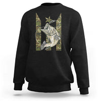 Fishing Puerto Rico Flag Sweatshirt Bass Fish Fisherman Camo Camouflage US Flag - Wonder Print Shop